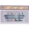 Image 2 : 1986 BC-56cA $5, Bank of Canada, Bonin-Thiessen, Replacement, S/N: FNX8298070, BCS Certified VF-20 (