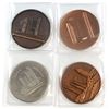 Image 1 : Lot of 4x Toronto City Medals. You will receive 3x different designs of the Toronto City Hall & 1840