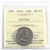 Image 1 : 2014 Canada 25-cent ICCS Certified MS-67.
