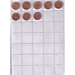 1920-2012 Canada 1-cent Collection uni-safe blue album . You will receive one of each date  from 192