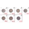Image 1 : Lot of 7x 1907-1921 Canada Silver 25-cents VG Condition. Coins contain various imperfection.