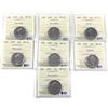 Image 1 : Lot of 7x 1999 Canada commemorative 25-cent ICCS Certified MS-63. you will receive October, November