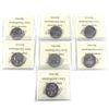 Image 2 : Lot of 7x 1999 Canada commemorative 25-cent ICCS Certified MS-63. you will receive October, November
