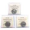 Image 2 : 2005P, 2007 & 2009 Canada 25-cent ICCS Certified SP-67. 3pcs