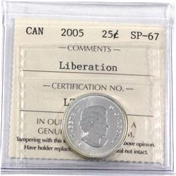 2005 Liberation 25-cent ICCS Certified SP-67