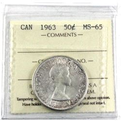 1963 Canada 50-cent ICS Certified MS-65