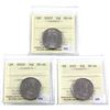 Image 1 : 2005P, 2006P & 2007 Canada 50-cent ICCS Certified MS-66. 3pcs
