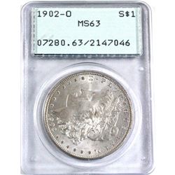 1902-O USA Morgan Dollar PCGS Certified MS-63
