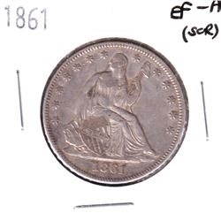 1861 USA Half Dollar  EF-AU (Scratched)