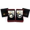 Image 1 : 2014 & 2015 $20 Canadian Dinosaurs Fine Silver Coins - 2014 Xenoceratops & 2015 Albertosaurus. 2pcs 