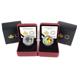 2016 Canada $10 Maple Leaves & 2019 $10 Equality Fine Silver Coins. 2pcs (TAX Exempt)