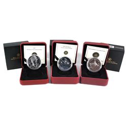 2007 Canada Thayendanegea, 2009 Flight in Canada & 2010 Canadian Navy Brilliant Uncirculated Sterlin