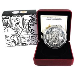 2014 Canada $30 Canadian Contemporary Art - Tim Barnard Fine Silver Coin. (TAX Exempt)