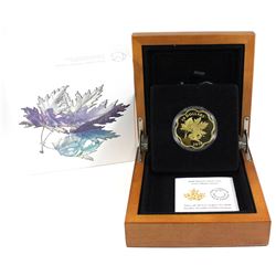 2018 Canada $20 Iconic Maple Leaves Fine Silver Gold Plated Coin. (TAX Exempt)