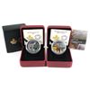 Image 1 : 2015 Canada $20 Wolf & 2015 $20 Bighorn Sheep Fine Silver Coins. 2pcs (TAX Exempt)
