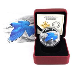 2016 Canada $20 Migratory Birds Convention - Mountain Bluebird Fine Silver Coin. (TAX Exempt)