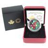 Image 1 : 2014 Canada $20 Red Trillium with Crystal Dew Drops Fine Silver Coin.