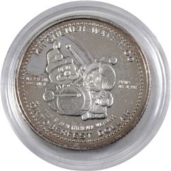 1981 Kitchener-Waterloo .999 Fine Silver Oktoberfest $1.00 Token. Coin is lightly toned (Tax Exempt)