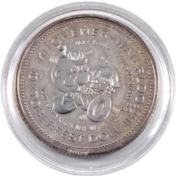 1983 Kitchener-Waterloo .999 Fine Silver Oktoberfest $1.00 Token. Coin is lightly toned(Tax Exempt)