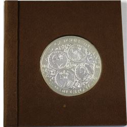 1976 Turks and Caicos Islands 50 Crown Matte Proof Coin in Holder with COA. Weighs 55.18 grams for a