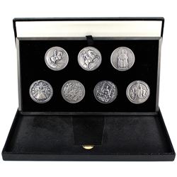 Royal Seals of the Jubilee Monarch Set of 7x .999 Fine Silver Medallions. Limited edition complete s