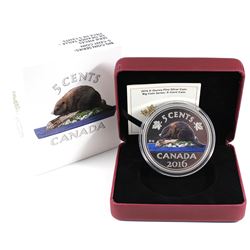 2016 Canada 5-cent Big Coin Fine Silver Coin. (TAX Exempt)