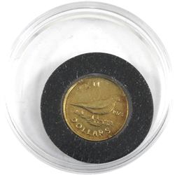 1973 Commonwealth of the Bahamas $10 Independence 14K Gold Coin Encapsulated in Royal Mint Display B