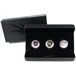 2016 Canada $10 Day of the Dinosaurs Fine Silver 3-Coin Set. (TAX Exempt)