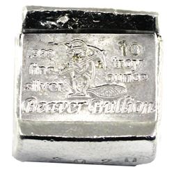 2020 Beaver Bullion 10oz .999 Silver Cube. (No Tax)