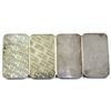 Image 2 : 4x 1oz Johnson Matthey .999 Fine Silver Bars - 2x Regular Back & 2x  Blank Back. 4pcs (TAX Exempt)
