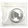 Image 2 : 2001 Canada $5 Snake Privy Mark 1oz. Silver Maple Leaf issued by the Mint (TAX Exempt). Lightly Tone