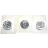Image 2 : 2003,2004 & 2005 Canada $5 1oz Silver Maple Leafs in original pliofilm (Tax Exempt)-toned. 3pcs