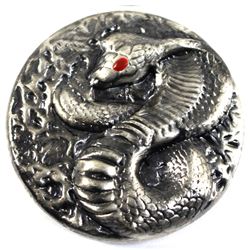Beaver Bullion Cobra with Enamel Eye 3oz .999 Silver Round (No Tax)