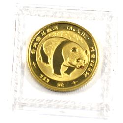 1983 10 yuan China Panda 1/10th oz fine gold( Tax Exempt)