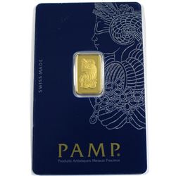 PAMP Suisse 2.5g .999 Gold Lady Fortuna Bar in Original Package (No Tax)