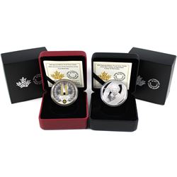 2018 Armistice & 2019 Louis Riel Special edition proof silver dollar ( Tax Exempt) 2pcs