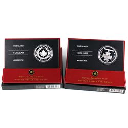 2006 Victoria Cross & 2006 Medal of bravery special edition proof Silver Dollars (Tax Exempt). Scrat