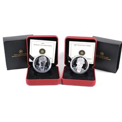 2007 Proof and Brilliant Uncirculated sterling Silver dollars.  2pcs