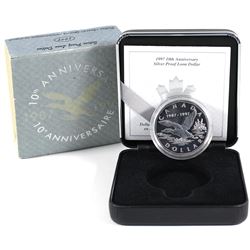 1997 Canada $1 10th Anniversary of the Loon Flying Loon