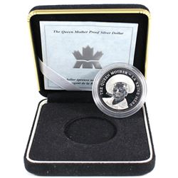 2002 Canada Queen Mother Sterling silver Proof coin