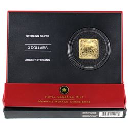 2006 Canada $3 Sterling Silver Square Beaver coin. Coin comes with all original mint packaging.