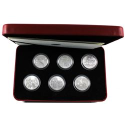2005 Canada 50-cent Battle of Britain 6-coin Sterling Silver Set