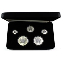 2004 Canada Royal Canadian Mint Privy Mark Silver Maple Leaf Fractional Reverse Proof Silver 5-coin 