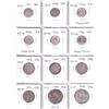 Image 2 : 1881-1954 Canada 5-cent to 50-cent coins: Lot Includes: 1881H 5c, 1907 ND 5c, 1917 5c, 1918 5c, 1929