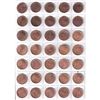 Image 3 : 1920-2012 Canada 1-cent Collection uni-safe blue album . You will receive one of each date  from 192