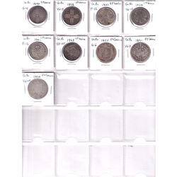 1849-1900 Great Britain 1 Florin and 3x Half Crown. Lot appears to range in grade from Good to EF. P