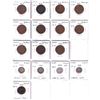 Image 1 : Lot of 16x  1845-1936 India 1/4 Anna, 5-cents, 10-cent  & 1845 1/2 Cent coins. Coin ranges in grade 