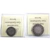 Image 2 : NFLD 1899 Large 9's 20-cent ICCS Certified F-15 & 1900 50-cent ICCS Certified F-12.  2pcs