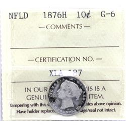 1876H NFLD 10-cent ICCS Certified G-6