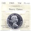 Image 1 : 1960 Canada 50-cent ICCS Certified PL-66; Heavy Cameo